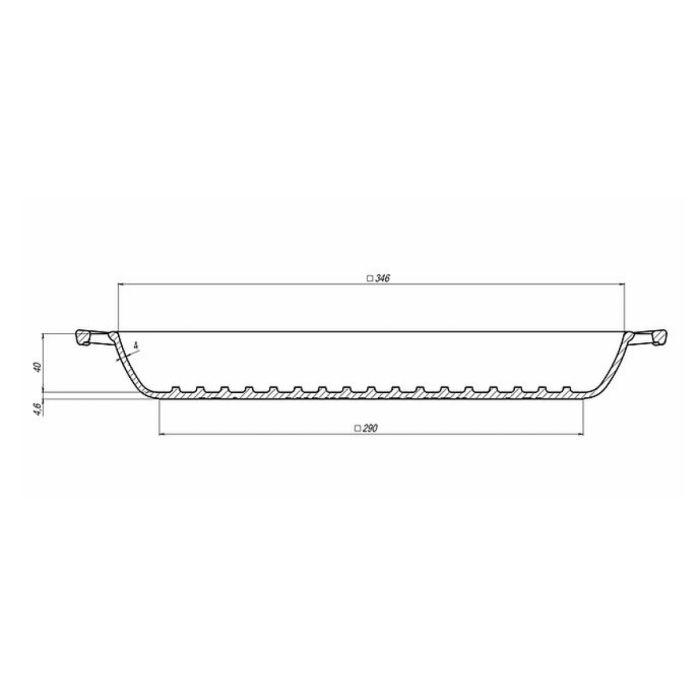 Tigaie Grill din Fonta Maysternya T309 – 35x35x4 cm [7]