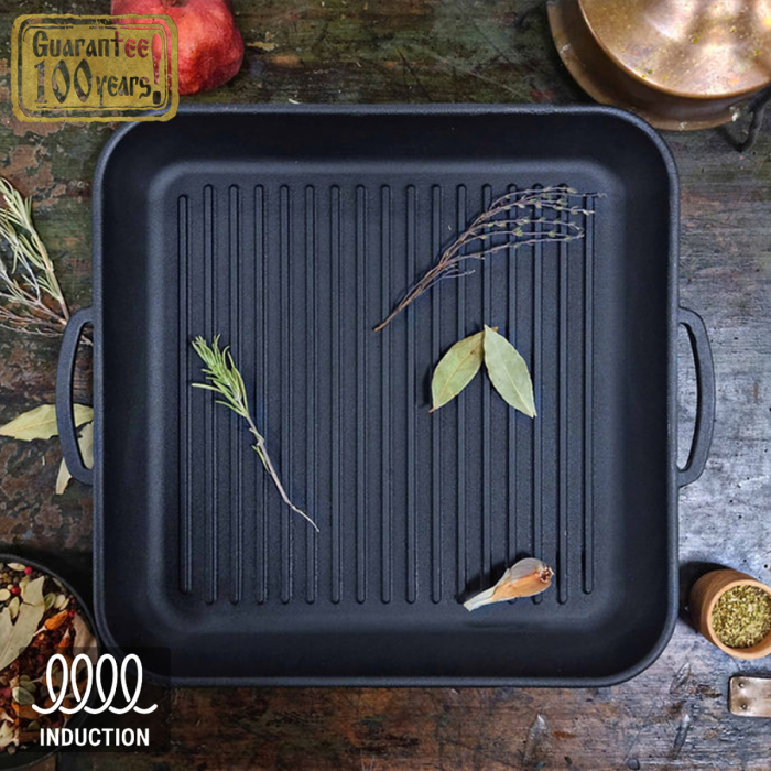 Tigaie Grill din Fonta Maysternya T309 – 35x35x4 cm [6]