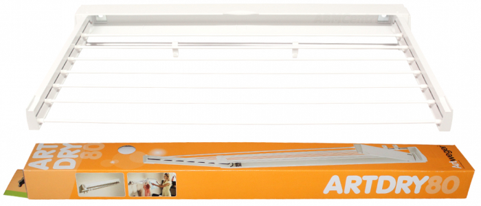 Uscator rufe Juwel Artdry 85,5 x 43,5 cm - Montabil pe perete, Alb [2]