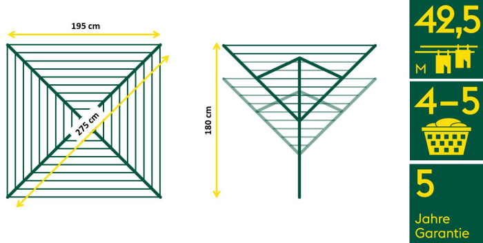 Uscator rufe rotativ Juwel NovaPlus 500 Easy, 42,5 m [10]