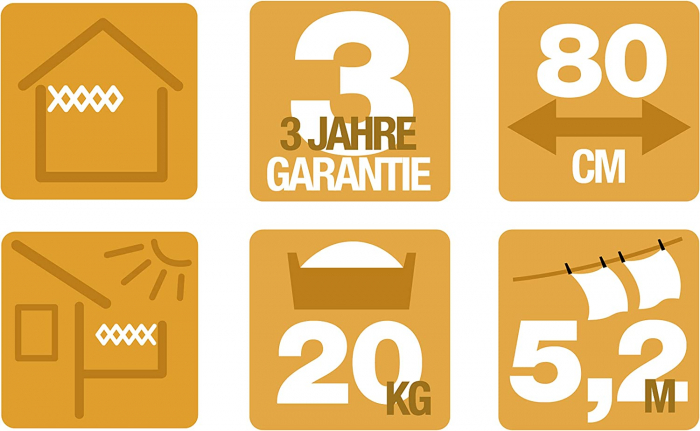 Uscator rufe Juwel Ruck Zuck 80, Montabil pe perete, Gri Metalizat [10]