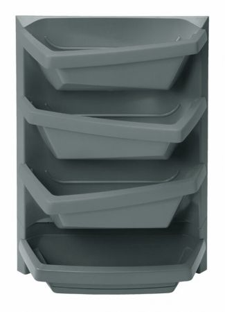 Jardiniere - Gradina Verticala Juwel Base Element, 48 x 24 x 64 cm - Gri