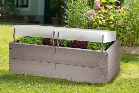 Jardiniera de gradina Juwel Timber 2 nivele, cu capace termice, 240 L [1]
