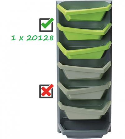 Gradina Verticala Juwel Extensie, 48 x 24 x 56 cm - lime [1]