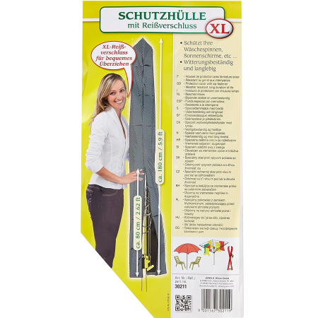 Husa de protectie Juwel cu fermoar 180 cm, Gri [6]