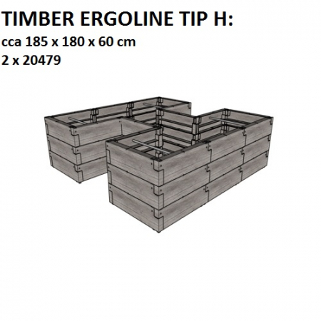 Jardiniera de gradina Juwel Timber Ergoline, 790 L [4]