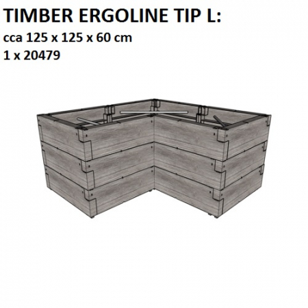 Jardiniera de gradina Juwel Timber Ergoline, 790 L [7]