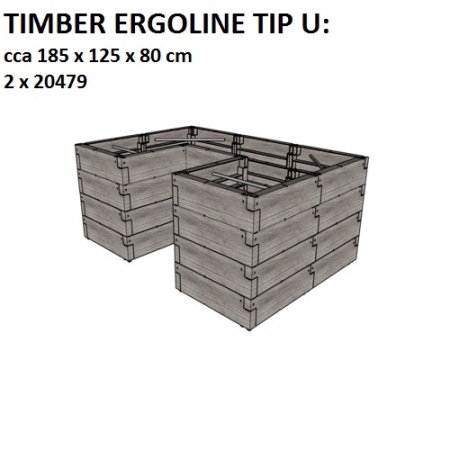 Jardiniera de gradina Juwel Timber Ergoline, 790 L [1]
