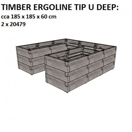 Jardiniera de gradina Juwel Timber Ergoline, 790 L [3]