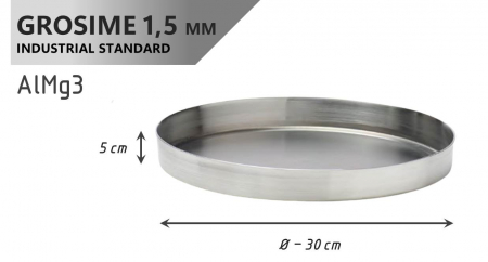 Tava Patiserie Soing, Rotunda, Aluminiu 1,5 mm, 30 x 5 cm [3]