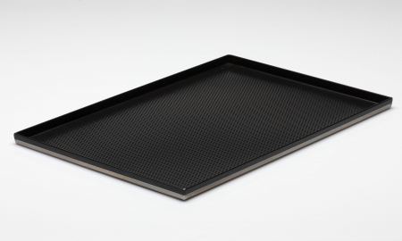 Tava Patiserie Perforata Soing, Antiaderenta, Dreptunghiulara, Aluminiu 1,5 mm, 60 x 40 x 2 cm, 4 laturi 90° [2]