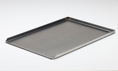 Tava Patiserie Perforata Soing, Dreptunghiulara, Aluminiu 1,5 mm, 60 x 40 cm, 3 laturi 90° [2]