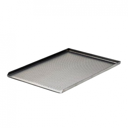 Tavi Copt - Tava Patiserie Perforata Soing, Dreptunghiulara, Aluminiu 1,5 mm, 60 x 40 cm, 3 laturi 90°