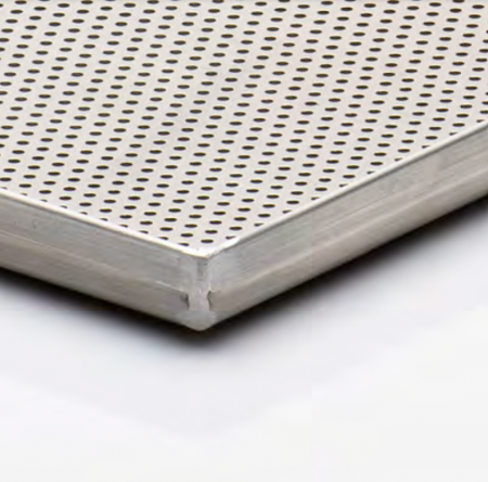 Tava Patiserie Perforata Soing, Dreptunghiulara, Aluminiu 1,5 mm, 60 x 40 x 2 cm, 4 laturi 90° [1]