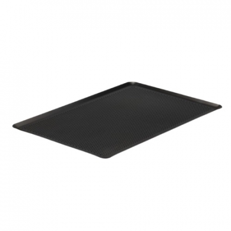 Casa - Tava Patiserie Perforata Soing, Antiaderenta, Dreptunghiulara, Aluminiu 2 mm, 45,5 x 30 cm, All around 45°