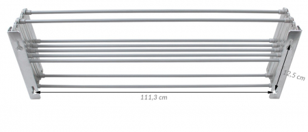 Uscator rufe Juwel Ruck Zuck 120, Montabil pe perete, Gri Metalizat [3]