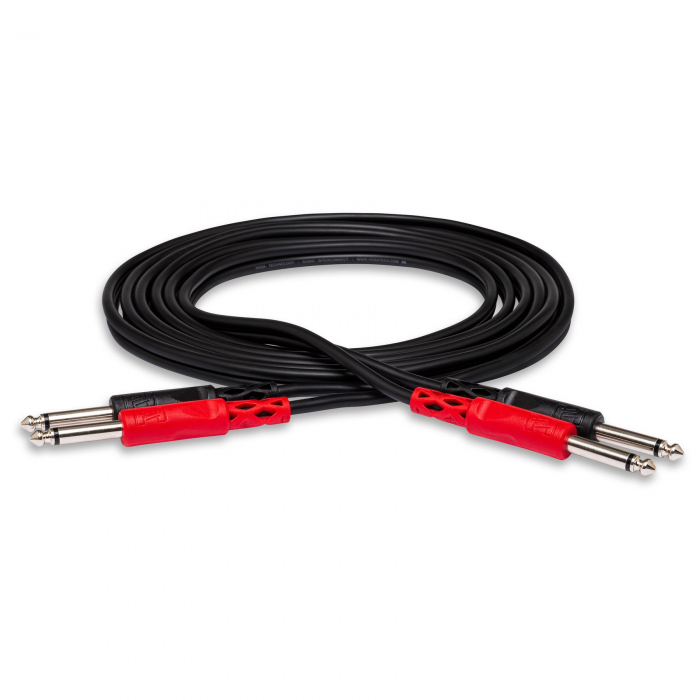 Hosa CPP 204 - Set 2 Cabluri Jack 6.35mm Tata Mono la Jack 6.35mm Tata Mono - 4m [1]