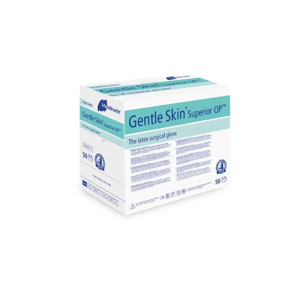 Manusi chirurgicale nepudrate GENTLE SKIN Superior din latex- steril pereche [2]