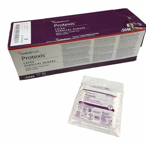 Manusi chirurgicale PROTEXIS Cardinal Health - din latex - steril pereche - culoare bej [5]