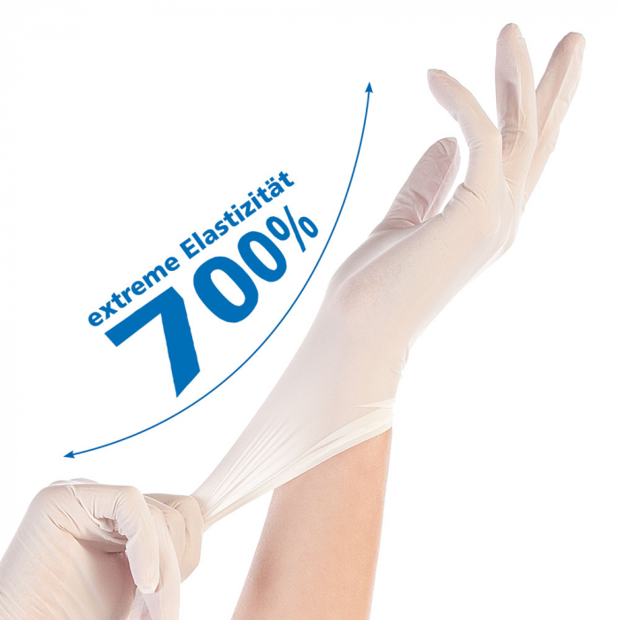 Manusi examinare SAFE SUPER STRETCH  - nitril  fara pudra - elasticitate 700% -albastru  100 buc [6]