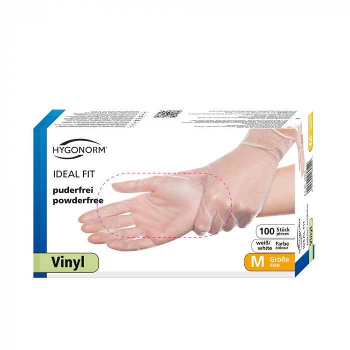Manusi unica folosinta IDEAL FIT - Vinyl clear - calitate extra light - marime L - 100 buc [3]