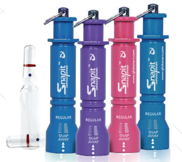 Sistem deschidere fiole - Qlicksmart SnapIt Lite Regular - culoare albastru [3]