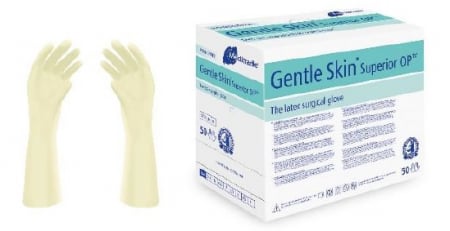 PRIM AJUTOR - Manusi chirurgicale nepudrate GENTLE SKIN Superior din latex- steril pereche - marime 7.0
