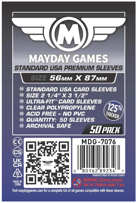 Card Sleeves: Mayday 56x87mm - 50 bucati [1]