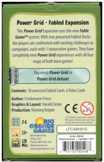 Power Grid: Fabled Expansion (Limba Engleza) [2]