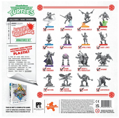 Unmatched Adventures: TMNT – Extra Toppings Miniatures Pack [3]