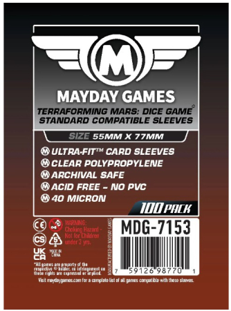 Accesorii - Card Sleeves: Mayday 55x77mm - 50 bucati