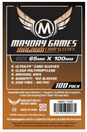 Accesorii - Card Sleeves: Mayday 65x100mm - 100 bucati