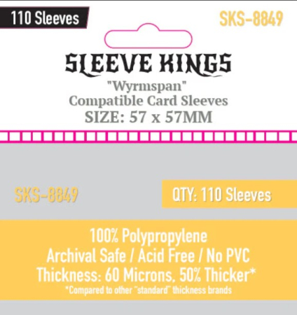 Accesorii - Card Sleeves: Sleeve Kings 57x57mm - 110 Bucati