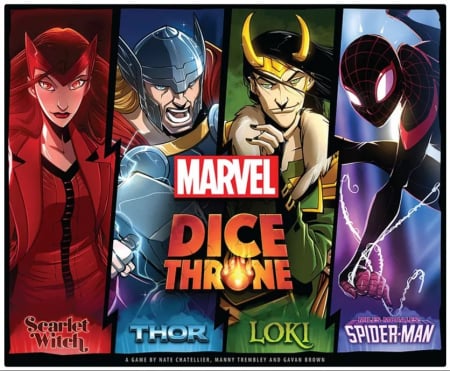 Jocuri - Marvel Dice Throne: Scarlet Witch v. Thor v. Loki v. Spider-Man (Limba Engleza)