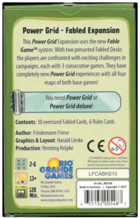 Power Grid: Fabled Expansion (Limba Engleza) [1]