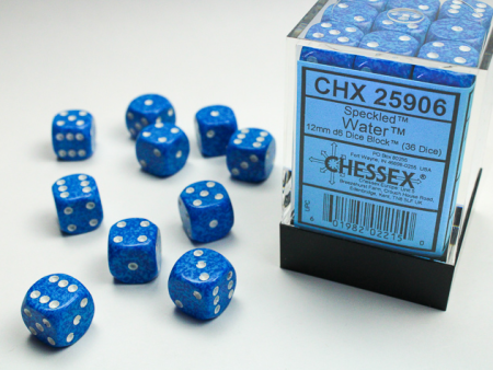 Accesorii - Set Zaruri Chessex Speckled Water 12mm d6