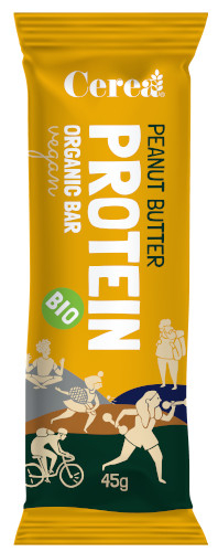 Baton PROTEIN UNT DE ARAHIDE 45 g, bio, vegan, fara gluten [1]