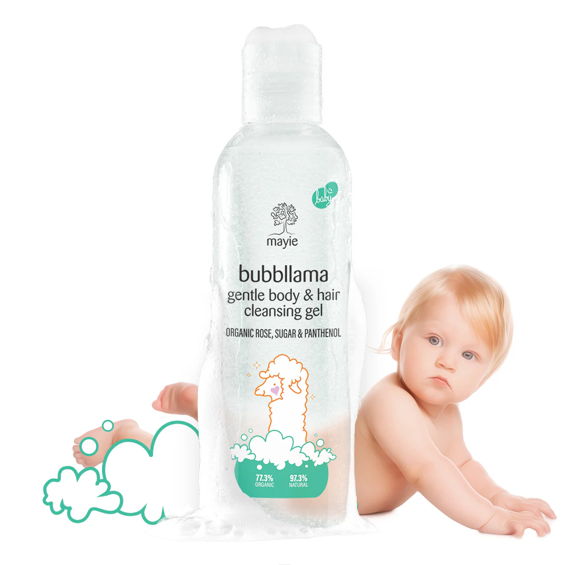 Bubbllama, gel depăr și corp pentru Bebeluși, 200 ml [1]