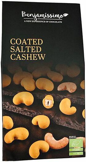 Caju sarat invelit in ciocolata cu turmeric, bio, 60g, Benjamissimo                                  [1]