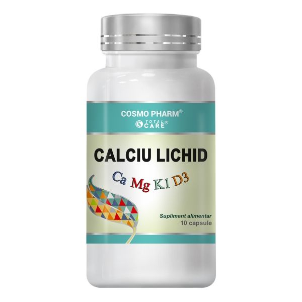 CALCIU LICHID cu Magneziu, Vitamina K1 si D3 10 capsule [1]