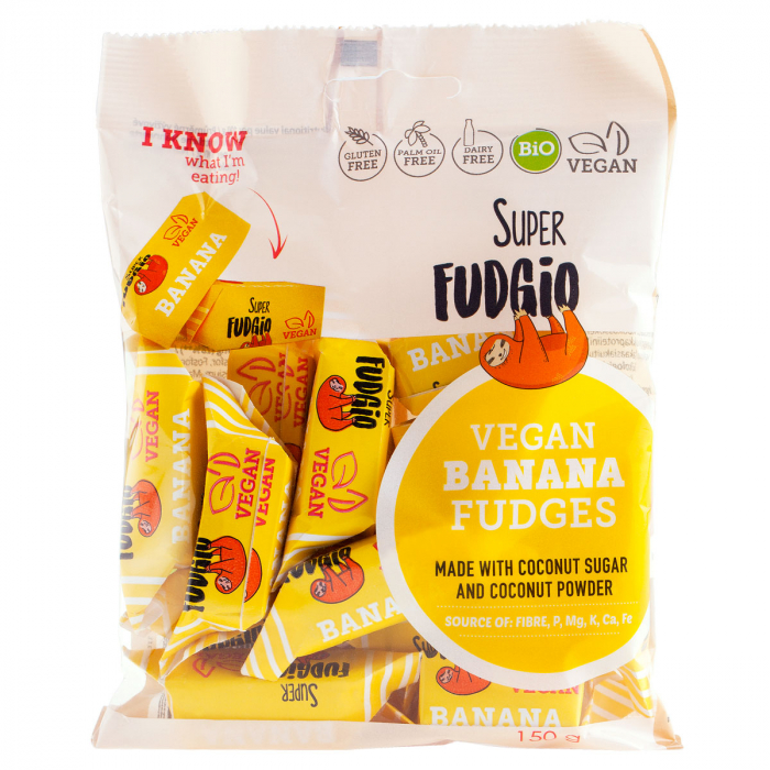 Caramele eco - aroma banane 150g Super Fudgio                                                        [1]