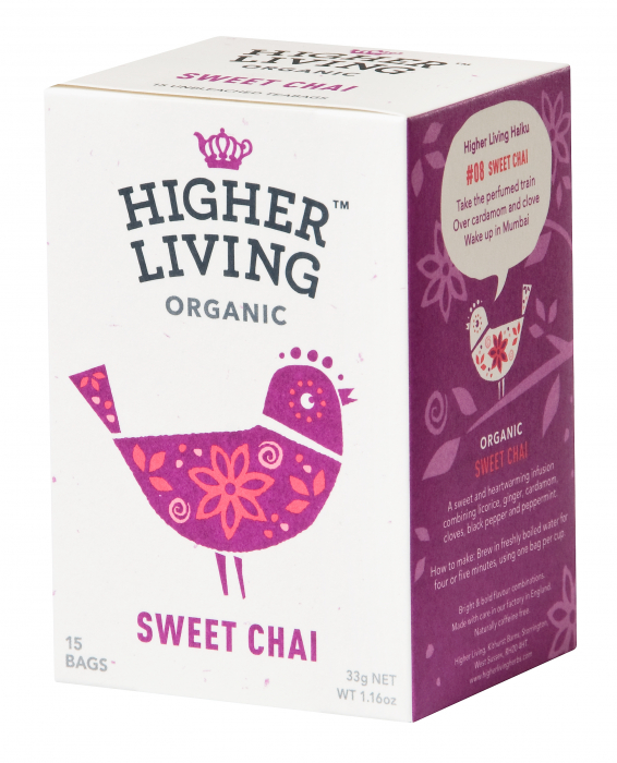 Ceai SWEET CHAI eco, 15 plicuri, Higher Living                                                       [1]