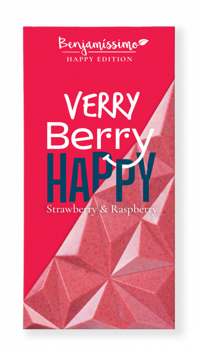 Ciocolata cu capsuni si zmeura bio, 60g, Benjamissimo                                                [1]