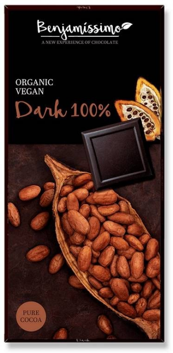 Ciocolata neagra 100%, bio, 70g, Benjamissimo                                                        [1]