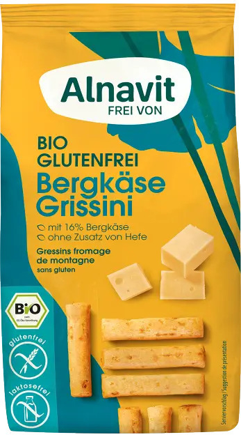 Grisine cu branza fara gluten, bio, 100g Alnavit                                                     [1]