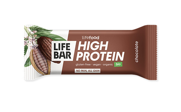 Lifebar baton cu proteine si ciocolata, bio, 40g                                                     [1]