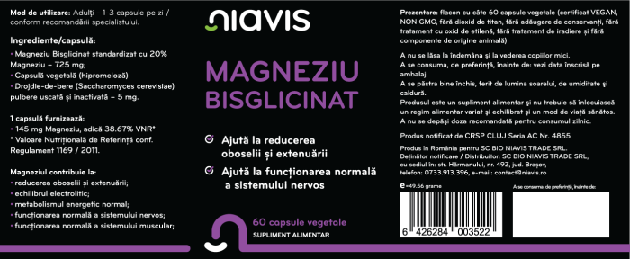Magneziu Bisglicinat 60cps [2]