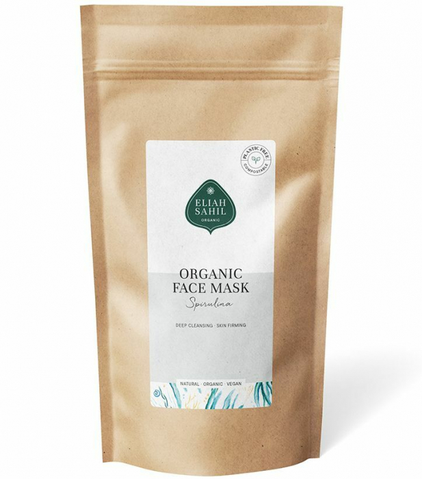 Masca pentru fata pudra cu spirulina bio refill 250g Eliah Sahil                                     [1]