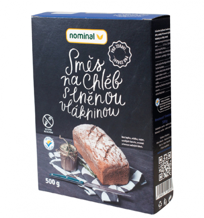 Mix pentru paine cu Fibre de In 500 g, fara gluten [1]