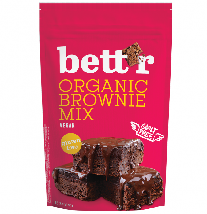 Mix pentru prajitura brownie fara gluten eco 400g Bettr                                              [1]